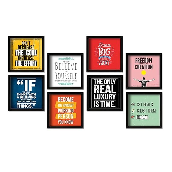 Set of Motivational Quote Wall Posters