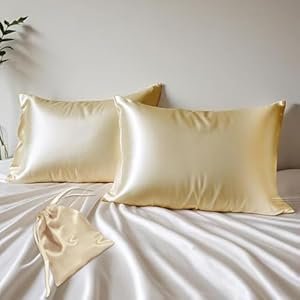 Experience the opulence of softness with our Layers Micro Satin Silky Pillow Cover Set & Drawstring Pouch.