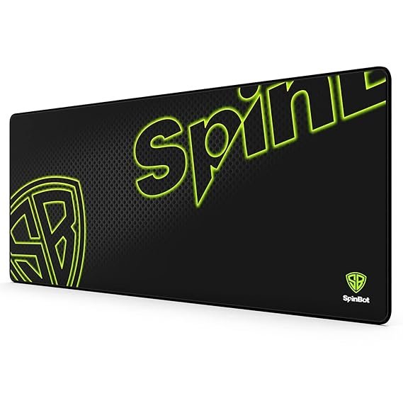 Extended pro gaming mouse pad. Large desk mat with anti-slip base, 5mm thick, anti-fray edges, and waterproof surface. Ideal desktop mat.