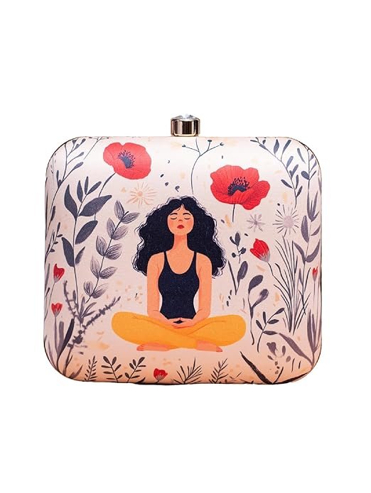 Stylish Printed Box Clutch for Girls"