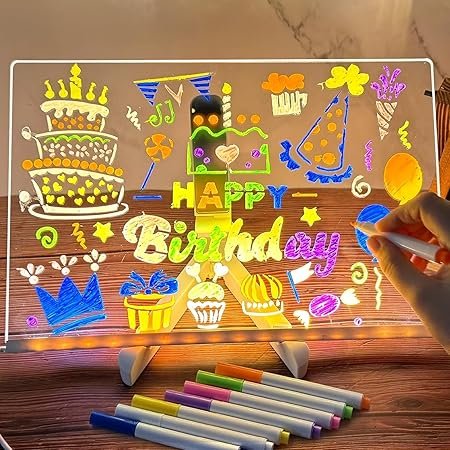 3D Acrylic Writing Pad With Pen